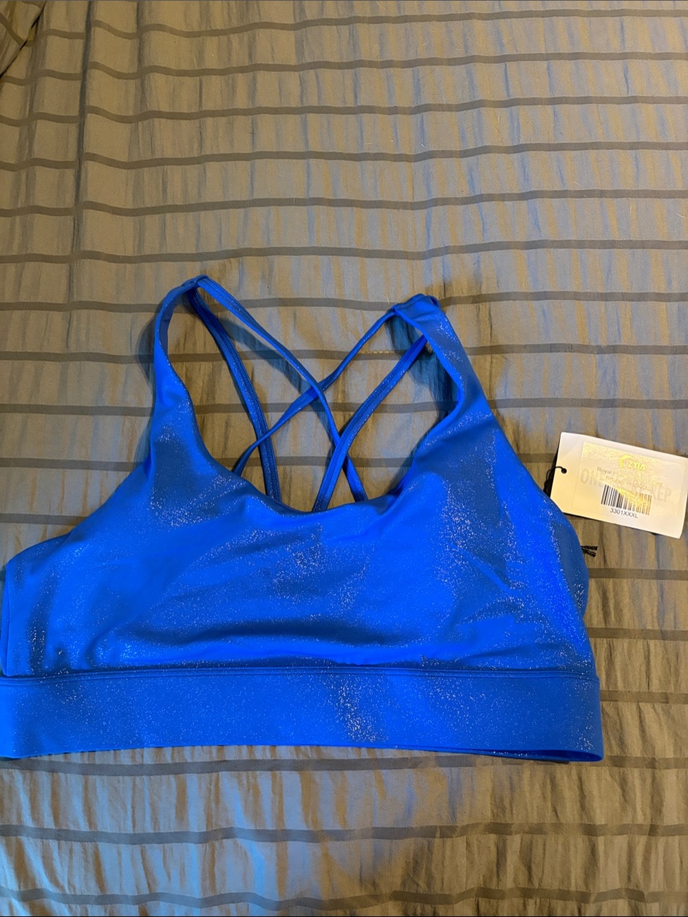 Zyia Royal Pisces strappy light n tight bra